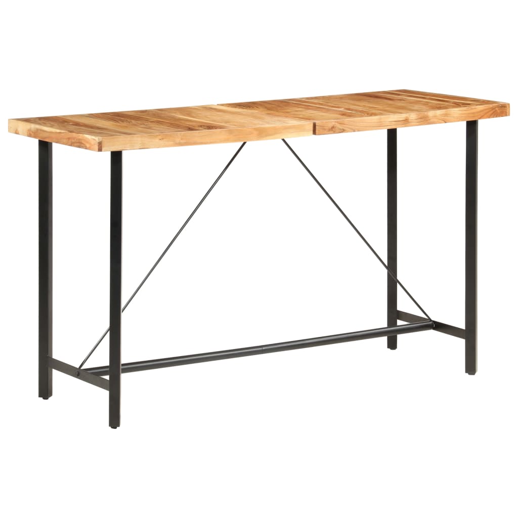 Table de bar 180x70x107 cm bois d'acacia massif - XIOS