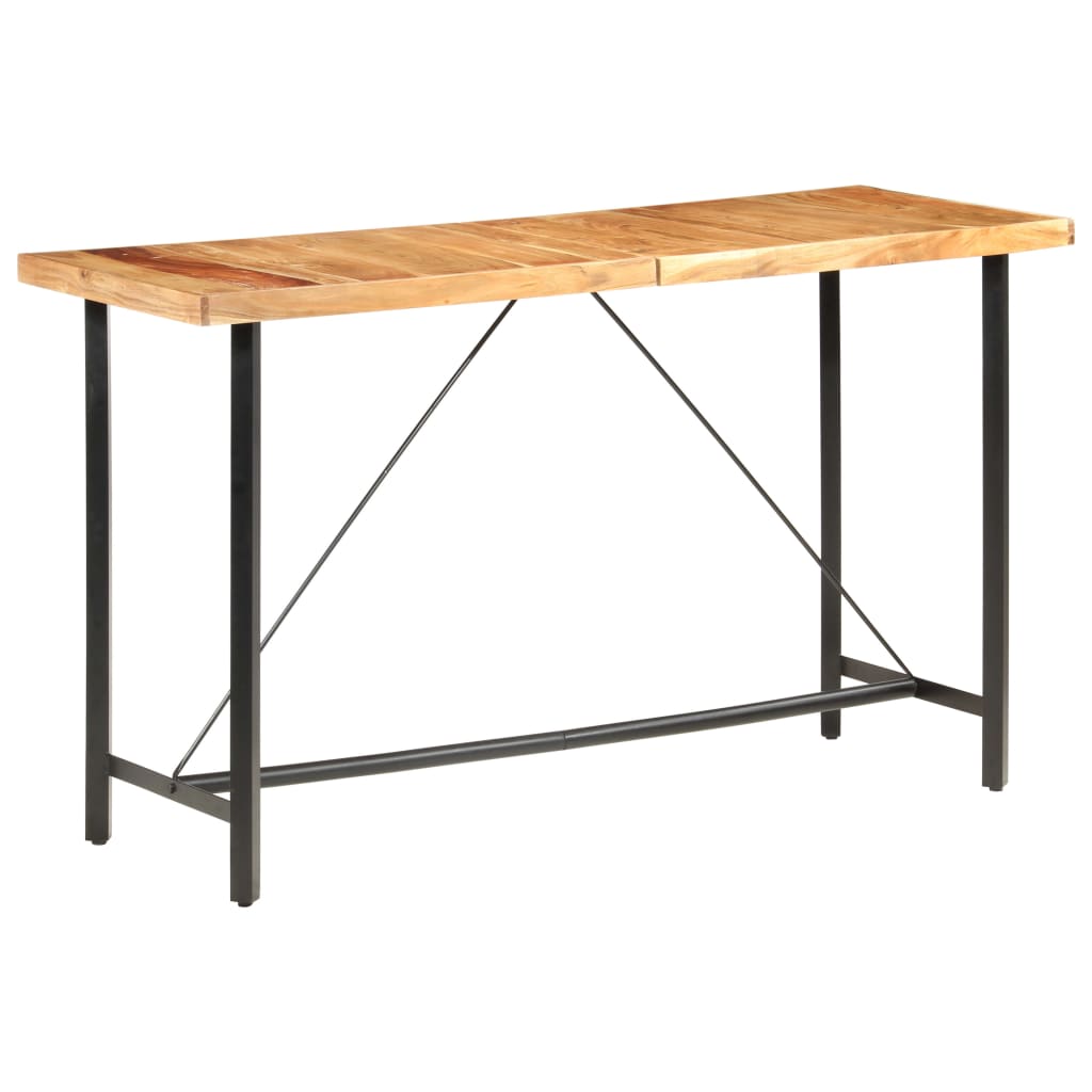 Table de bar 180x70x107 cm bois d'acacia massif - XIOS
