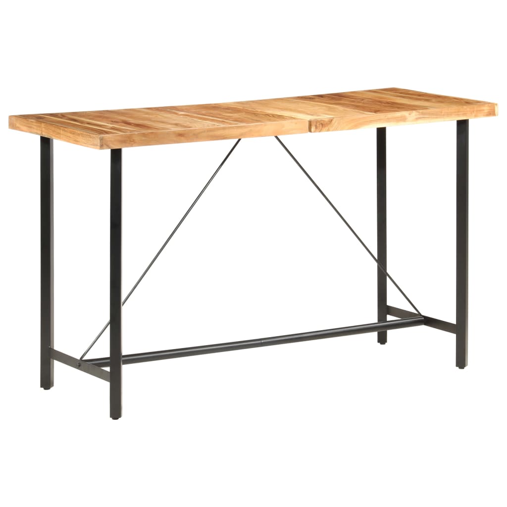 Table de bar 180x70x107 cm bois d'acacia massif - XIOS