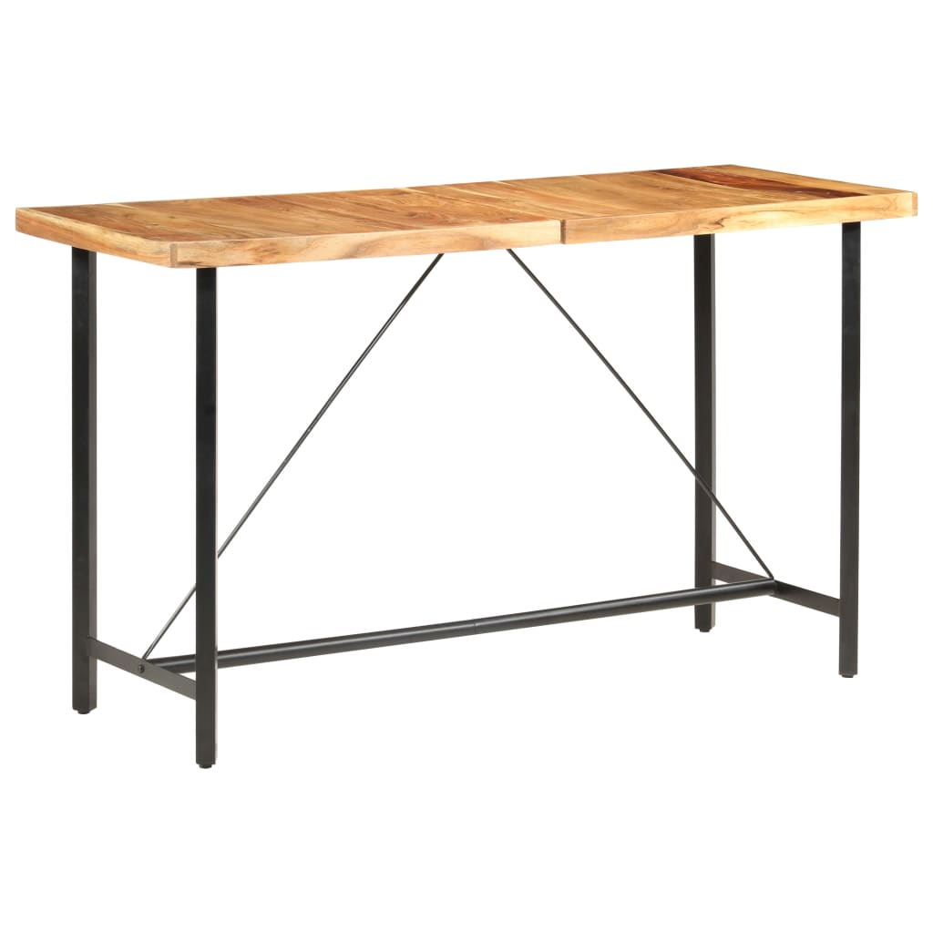 Table de bar 180x70x107 cm bois d'acacia massif - XIOS