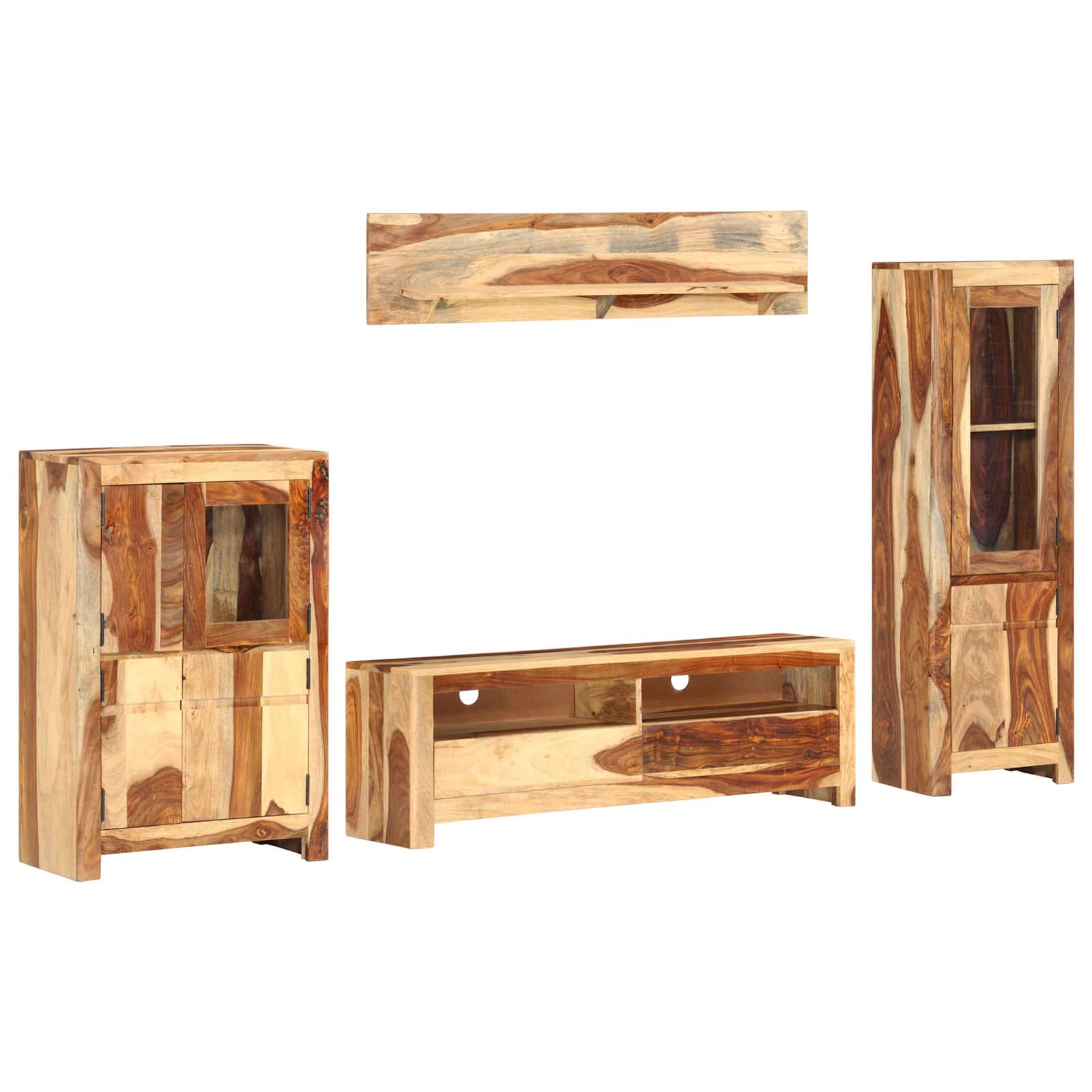 Ensemble de meuble TV avec tiroir Marron 120 x 30 x 39 cm bois
