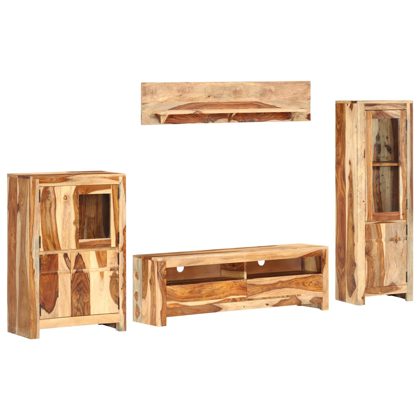 Ensemble de meuble TV avec tiroir Marron 120 x 30 x 39 cm bois