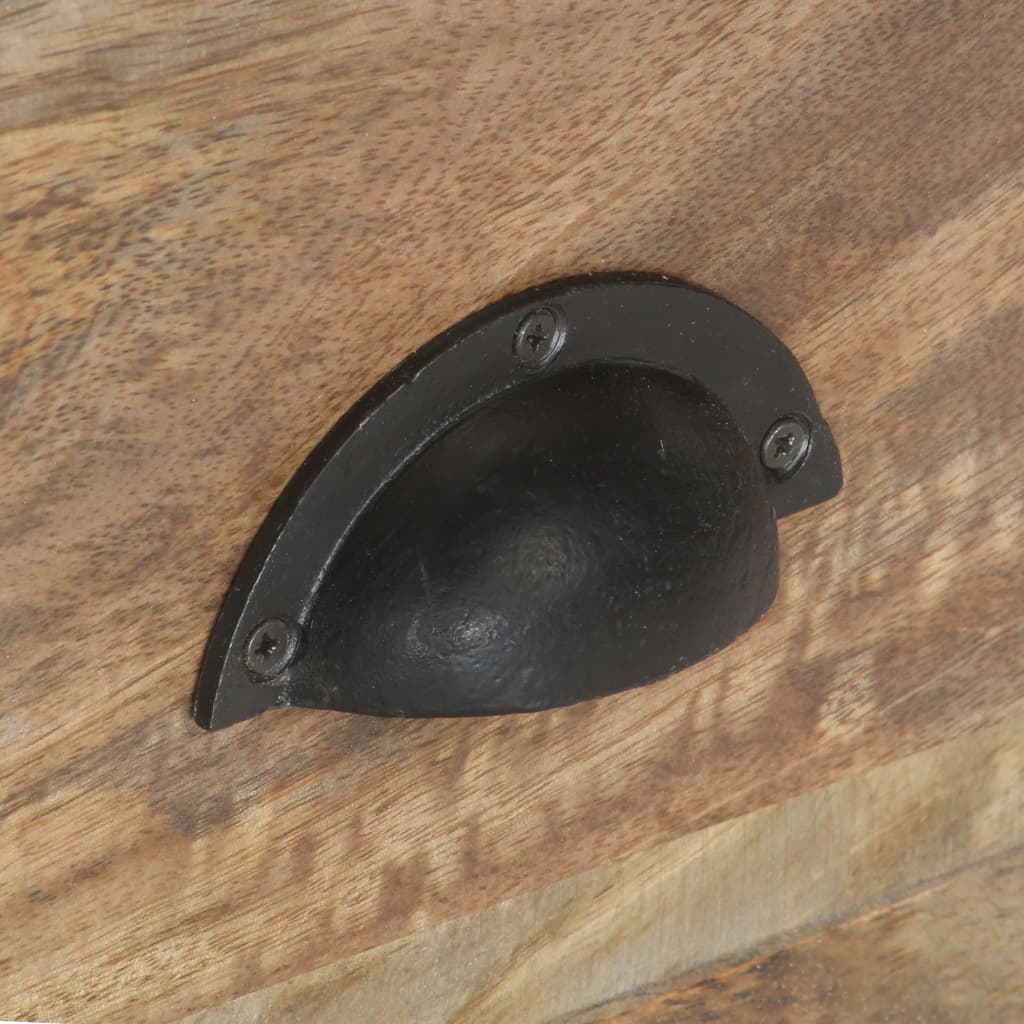 Meuble TV 110x30x50 cm Bois massif de manguier - XIOS