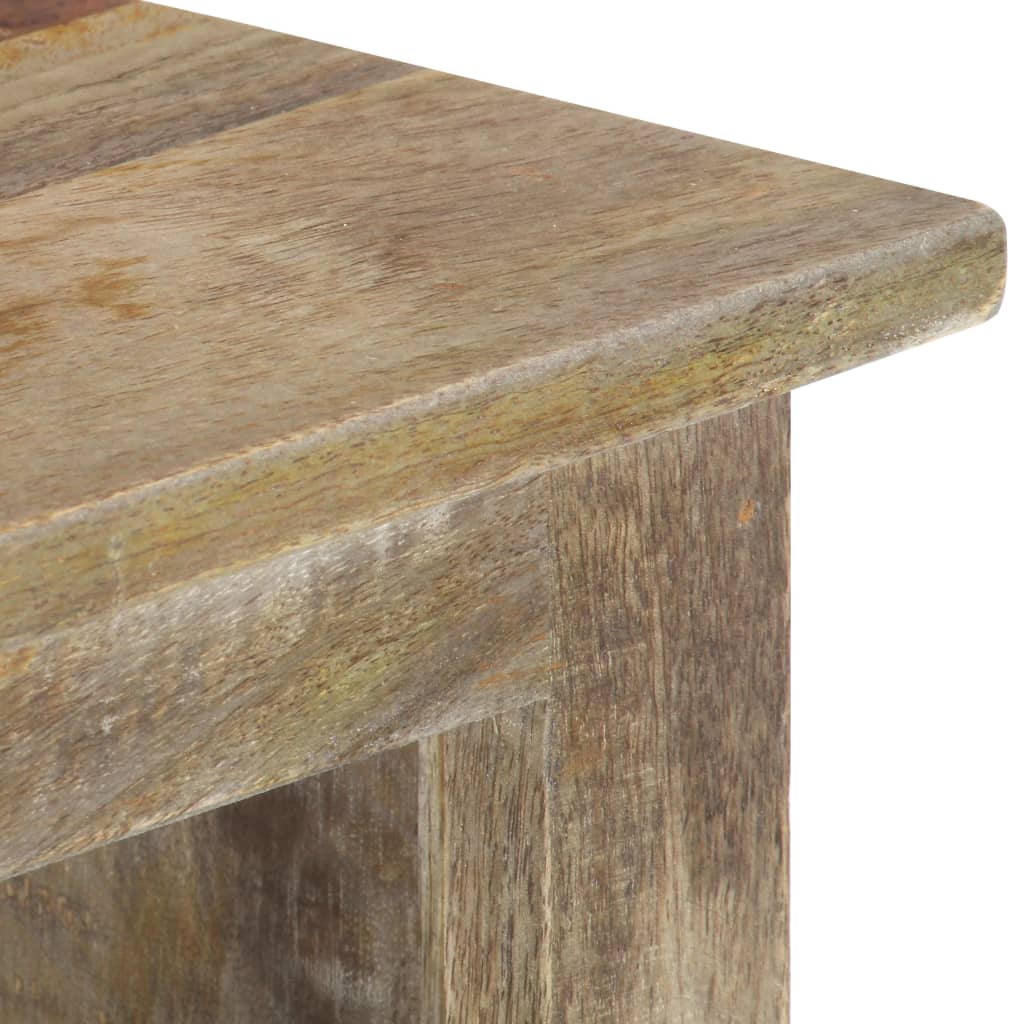Meuble TV 110x30x50 cm Bois massif de manguier - XIOS