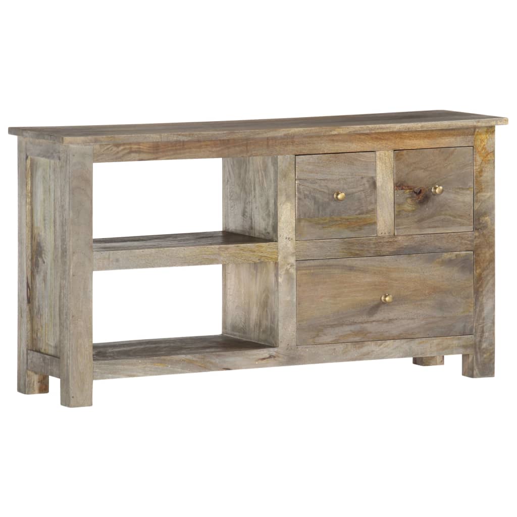 Meuble TV 100x30x55 cm Bois de manguier massif - XIOS