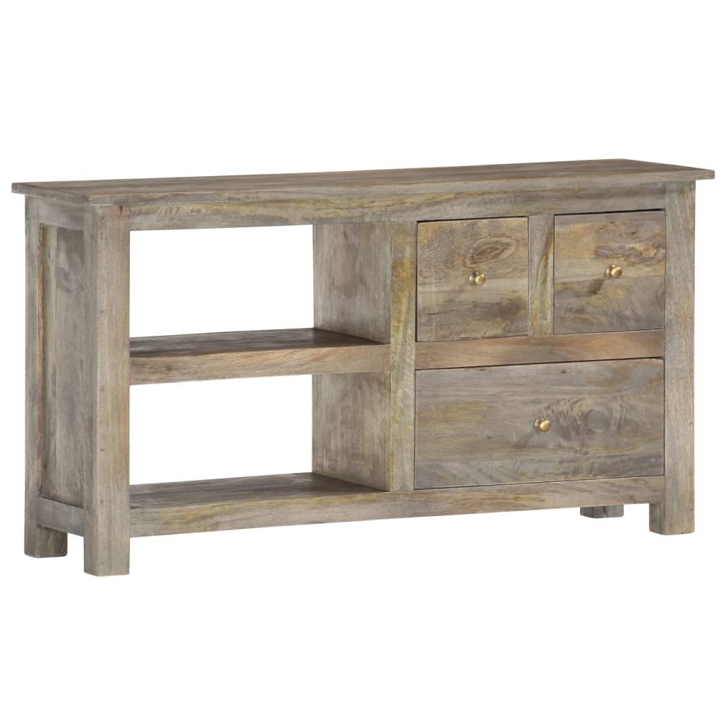 Meuble TV 100x30x55 cm Bois de manguier massif - XIOS