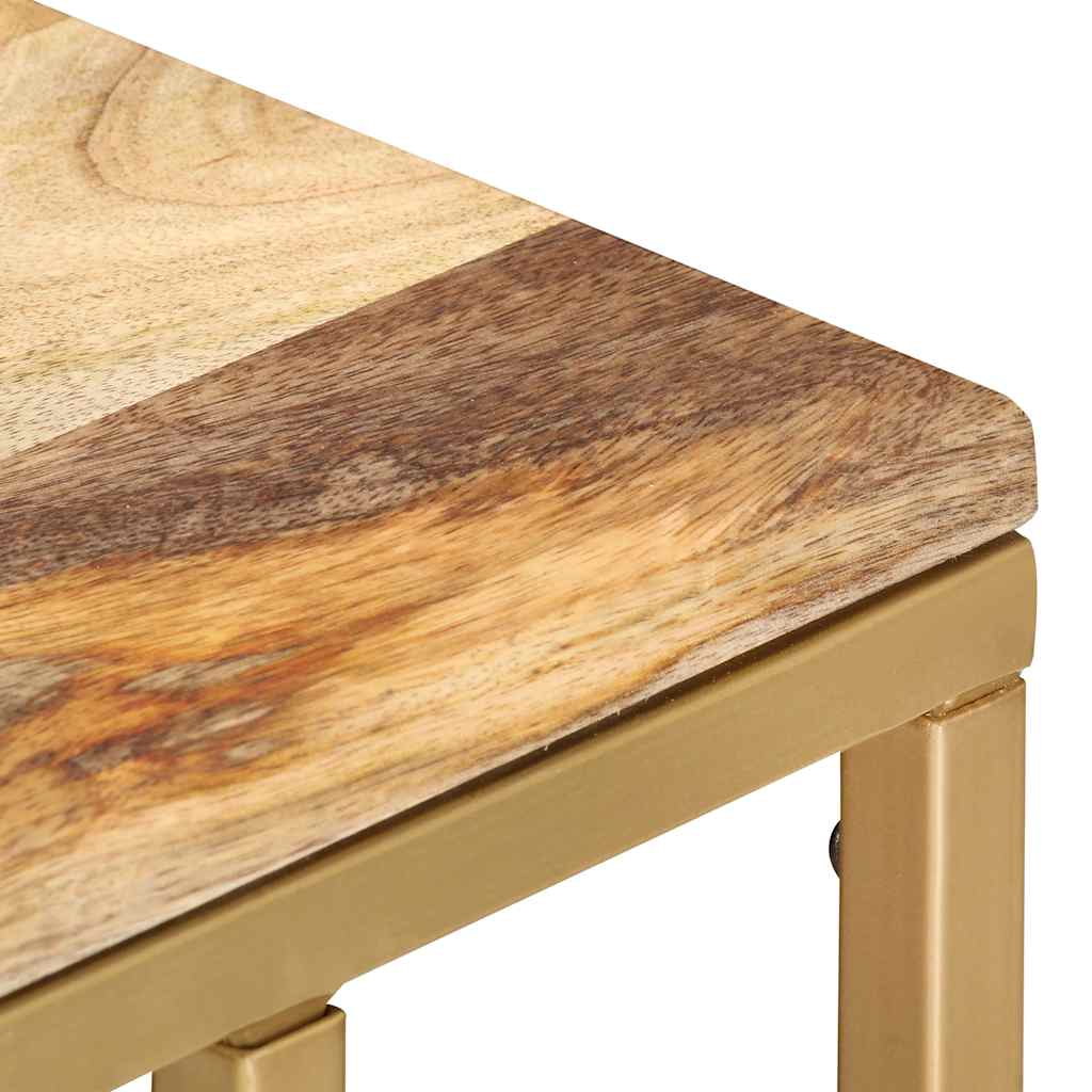Table d'appoint 35x45x65 cm bois de manguier massif - XIOS