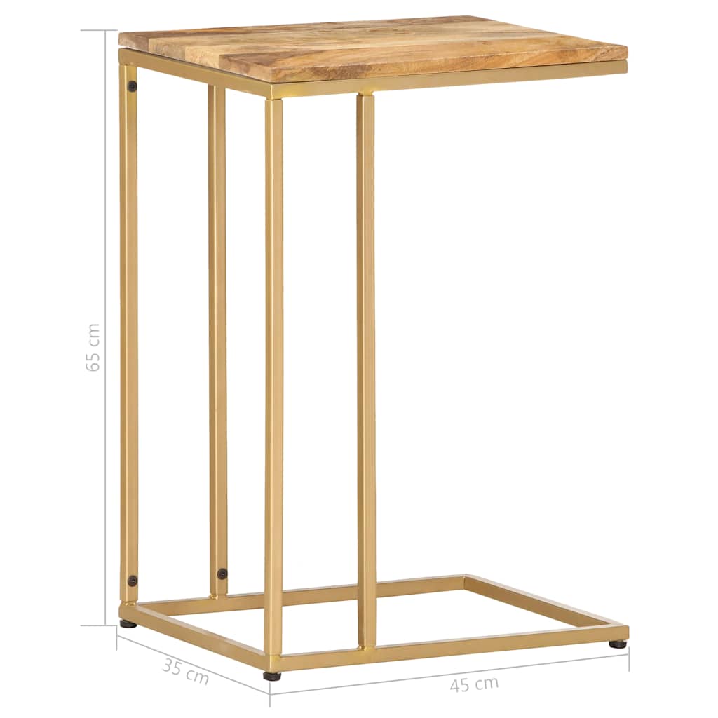 Table d'appoint 35x45x65 cm bois de manguier massif - XIOS