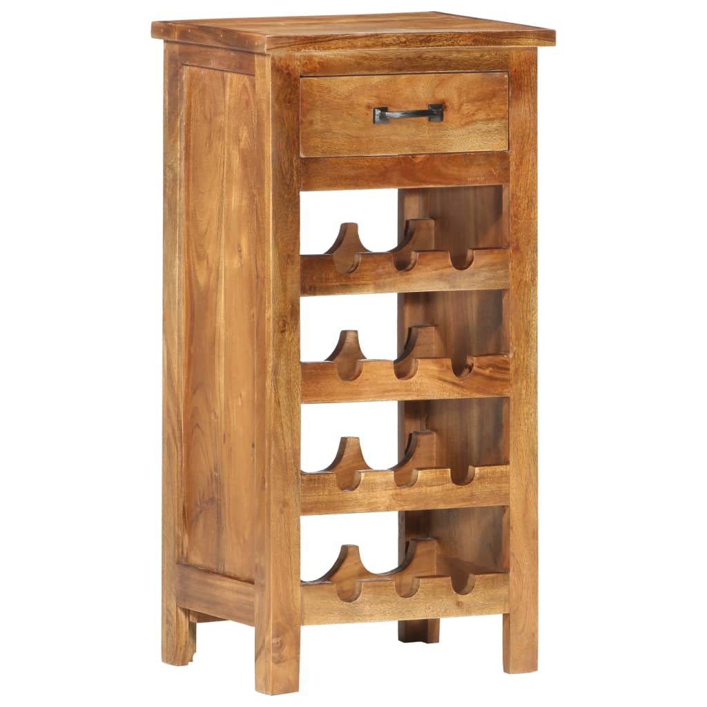 Casier à bouteilles 40x30x80 cm Bois d'acacia massif - XIOS