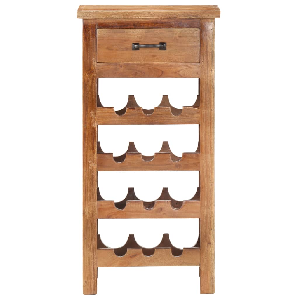 Casier à bouteilles 40x30x80 cm Bois d'acacia massif - XIOS