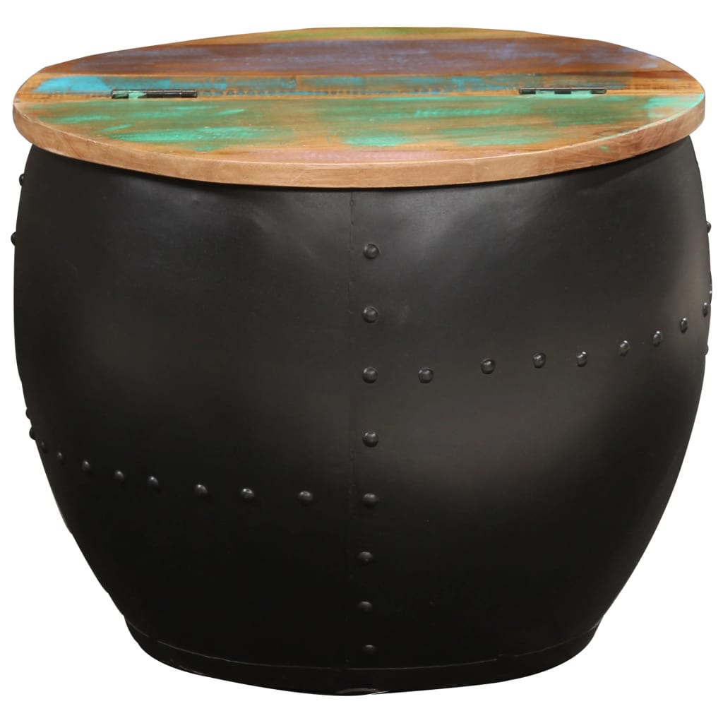 Table basse 53x43 cm Bois de récupération massif - XIOS