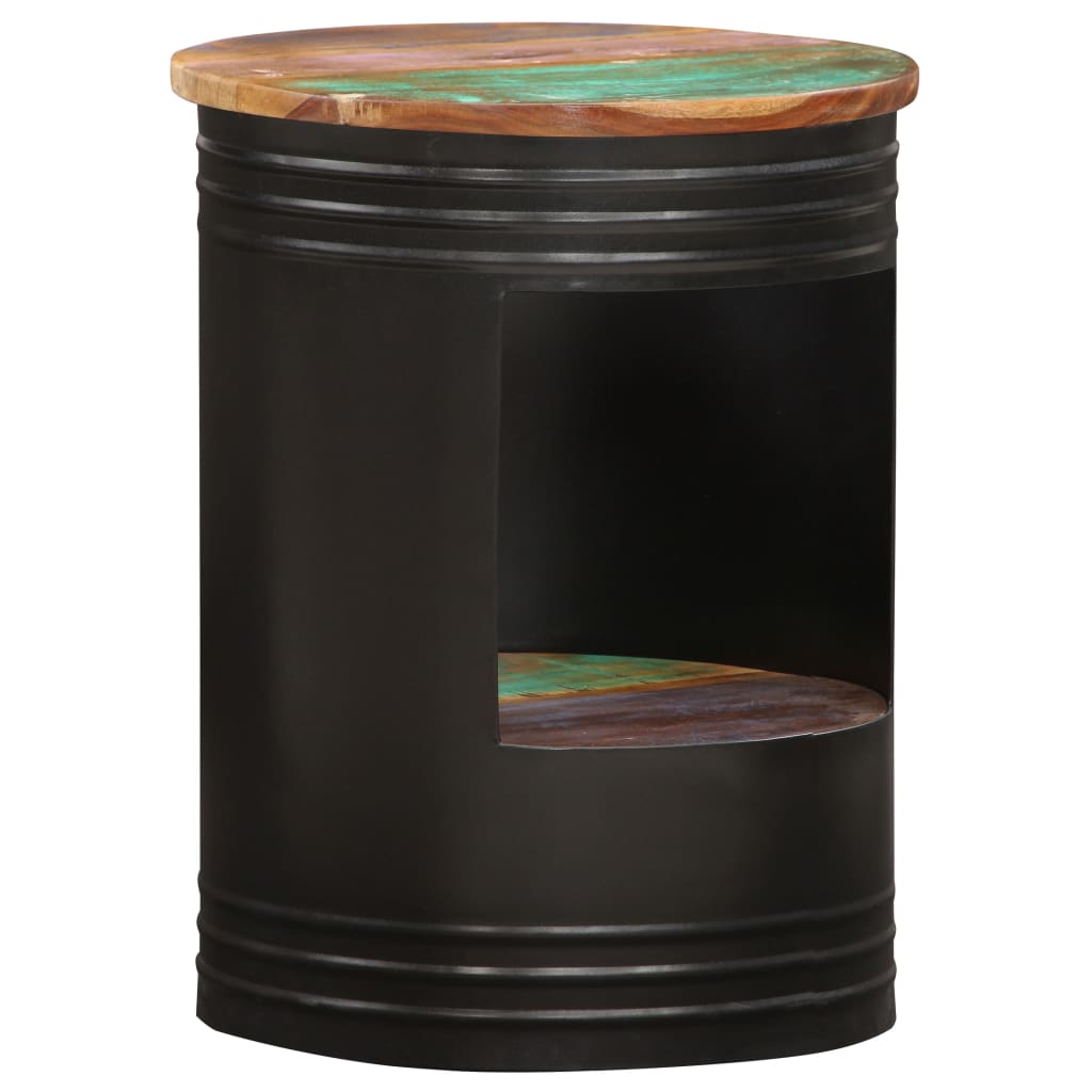 Table basse 43x55 cm Bois de récupération solide - XIOS