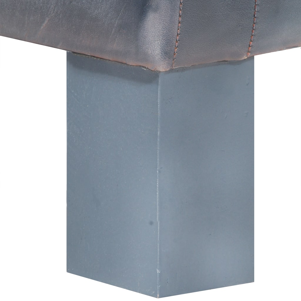 Chaise cabriolet Gris cuir véritable - XIOS