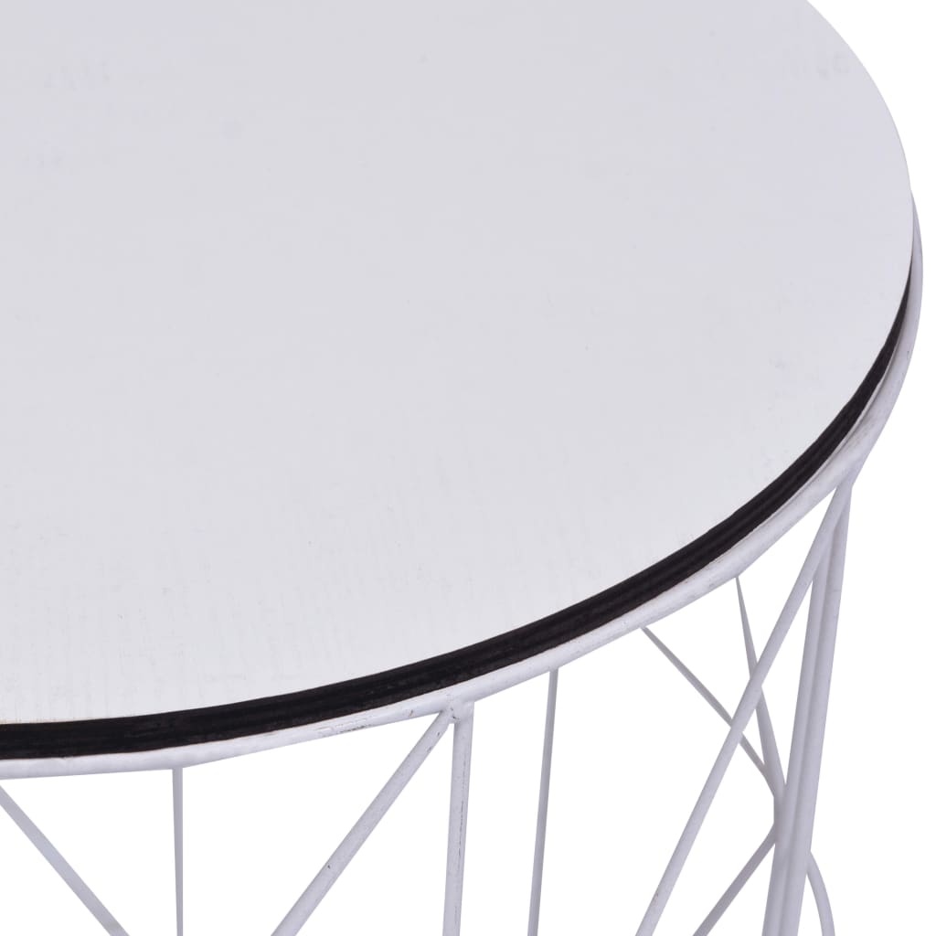 Table basse 3 pcs Blanc