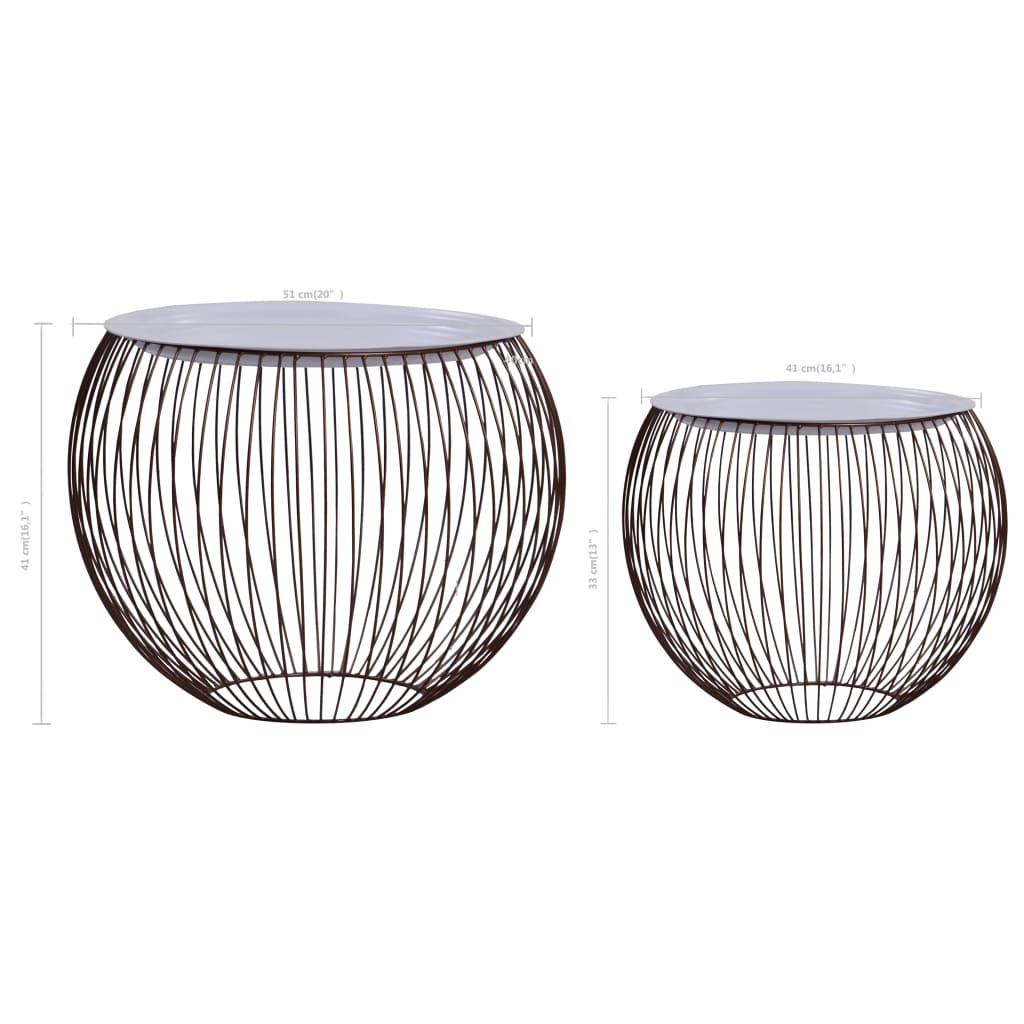 Tables basses 2 pcs Doré - XIOS