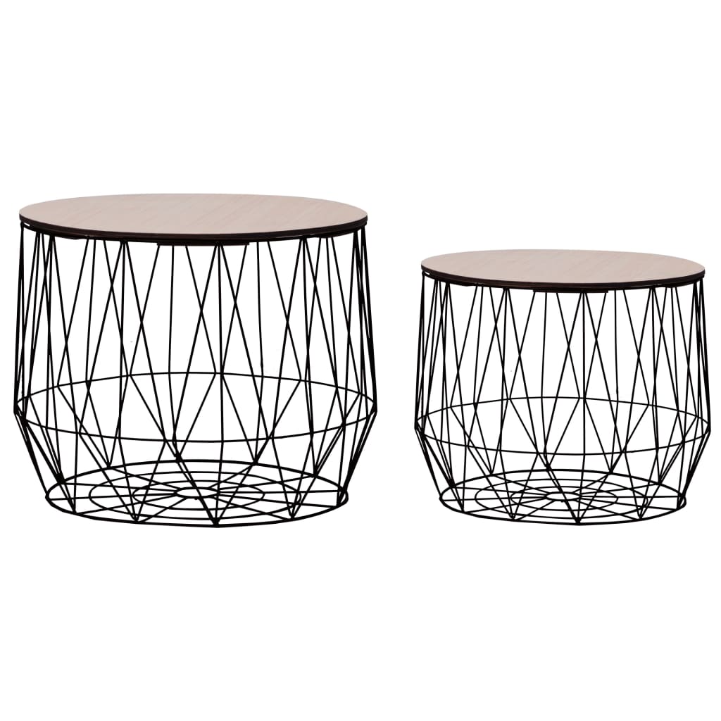 Tables basses 2 pcs noir - XIOS