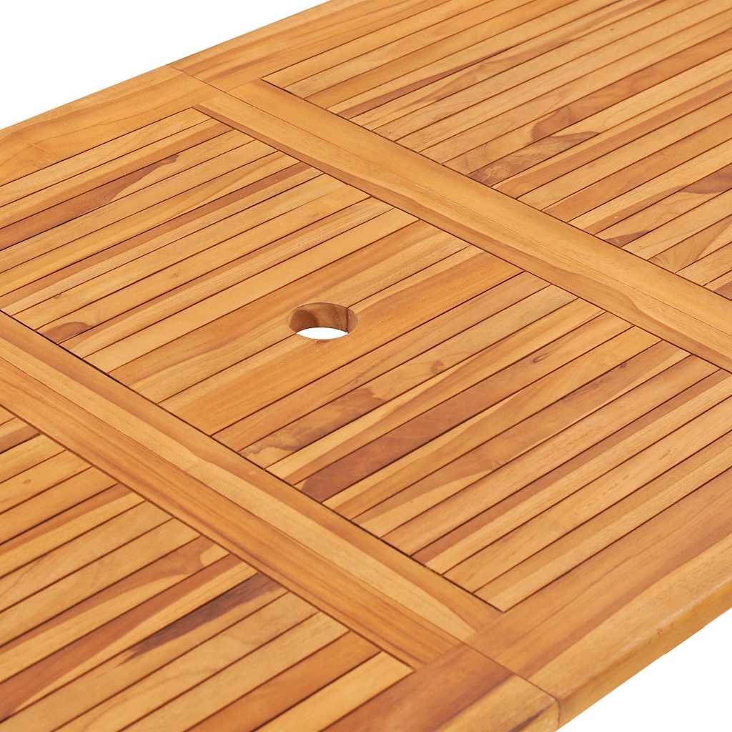 Ensemble à manger d'extérieur pliable 7 pcs Bois solide de teck