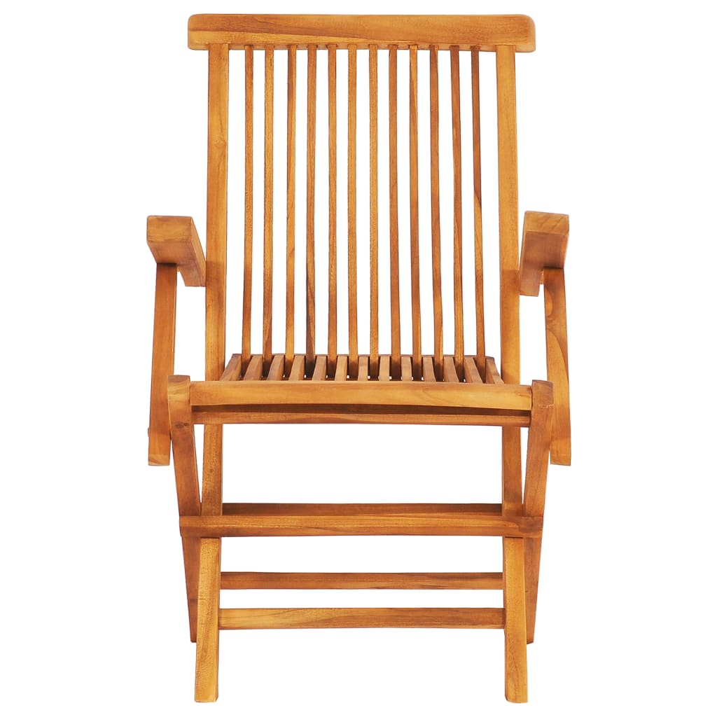Ensemble à manger d'extérieur pliable 7 pcs Bois solide de teck