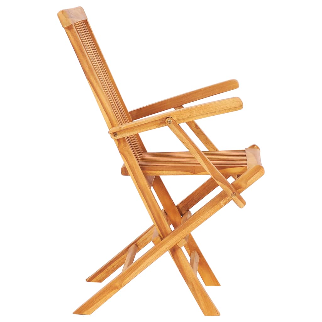 Ensemble à manger d'extérieur pliable 7 pcs Bois solide de teck