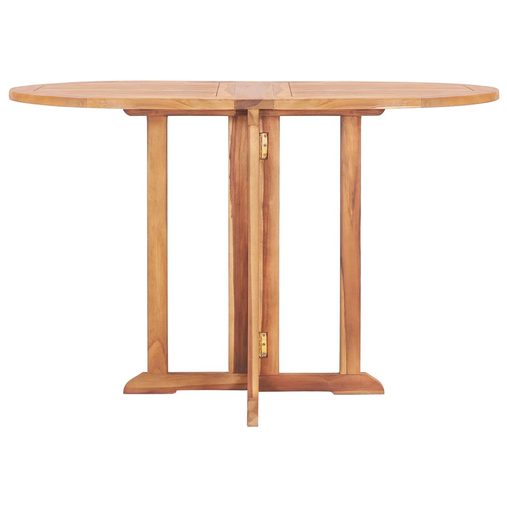 Ensemble à manger d'extérieur pliable 5 pcs Bois solide de teck - XIOS
