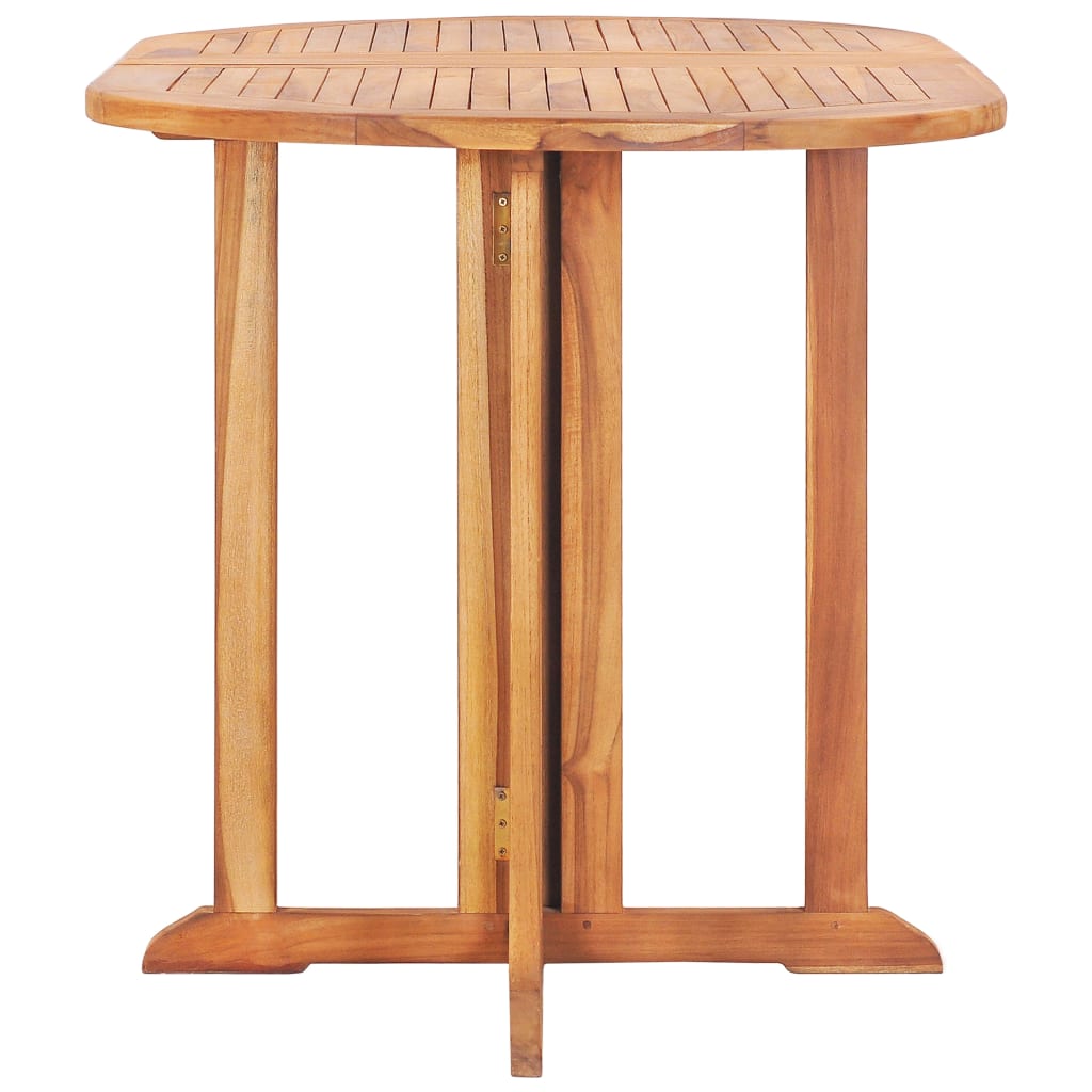 Ensemble à manger d'extérieur pliable 5 pcs Bois solide de teck - XIOS