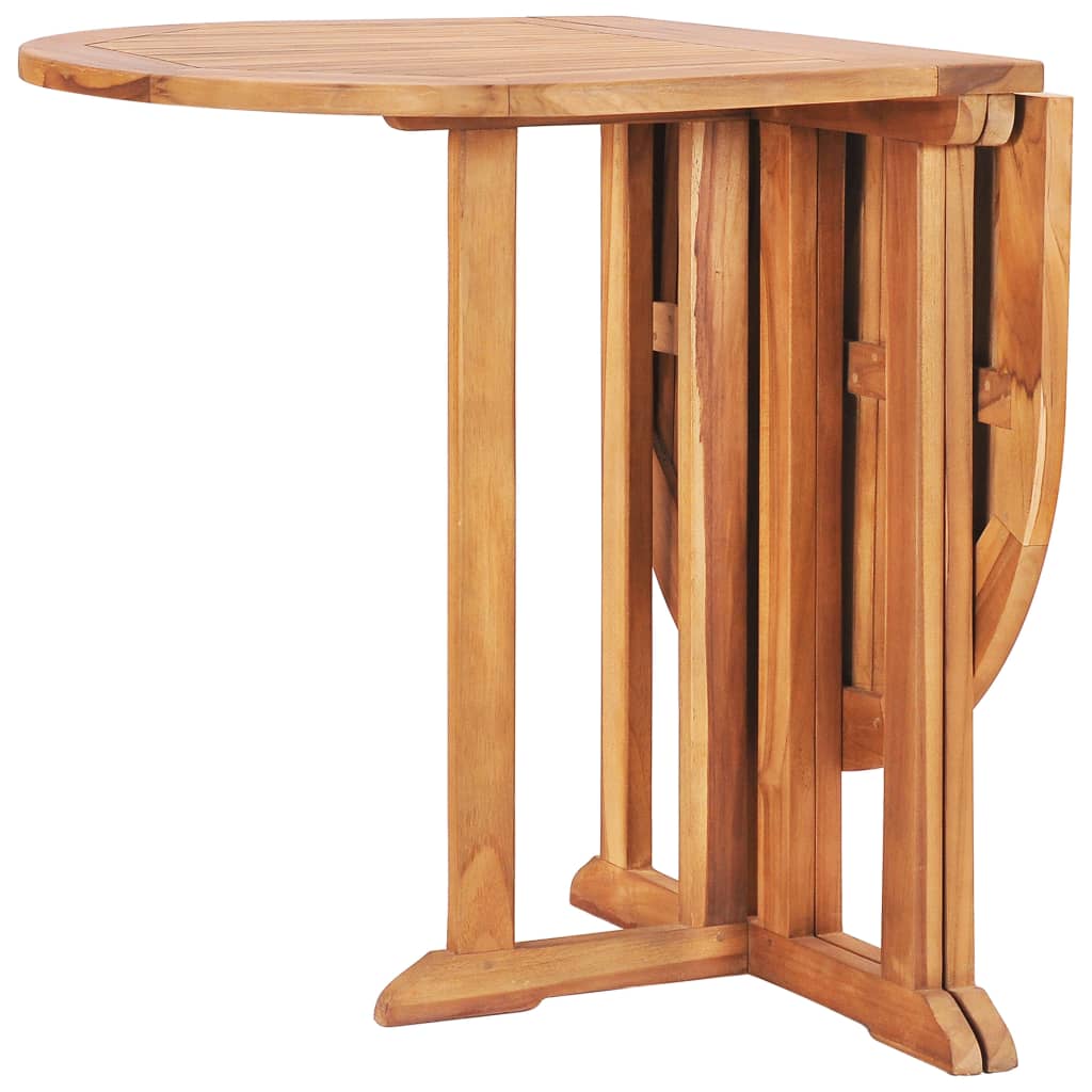 Ensemble à manger d'extérieur pliable 5 pcs Bois solide de teck - XIOS