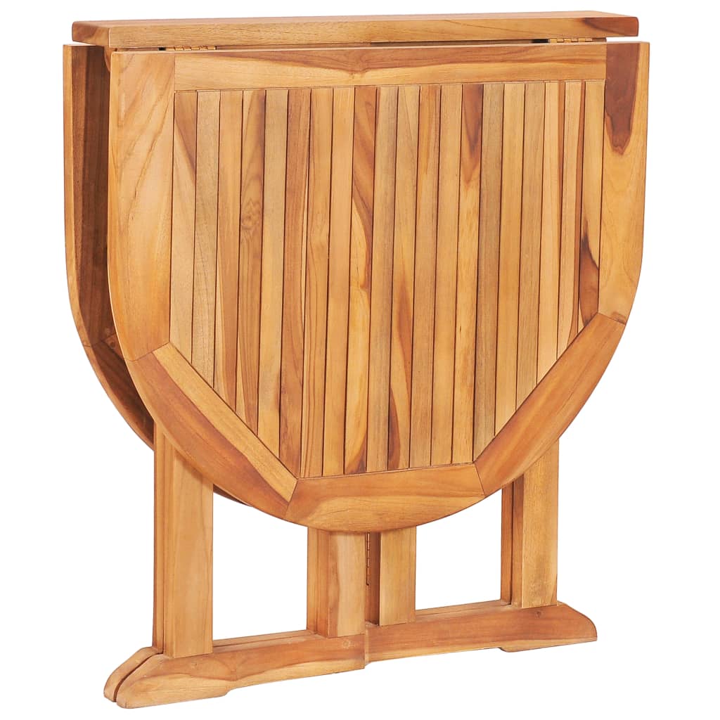 Ensemble à manger d'extérieur pliable 5 pcs Bois solide de teck - XIOS