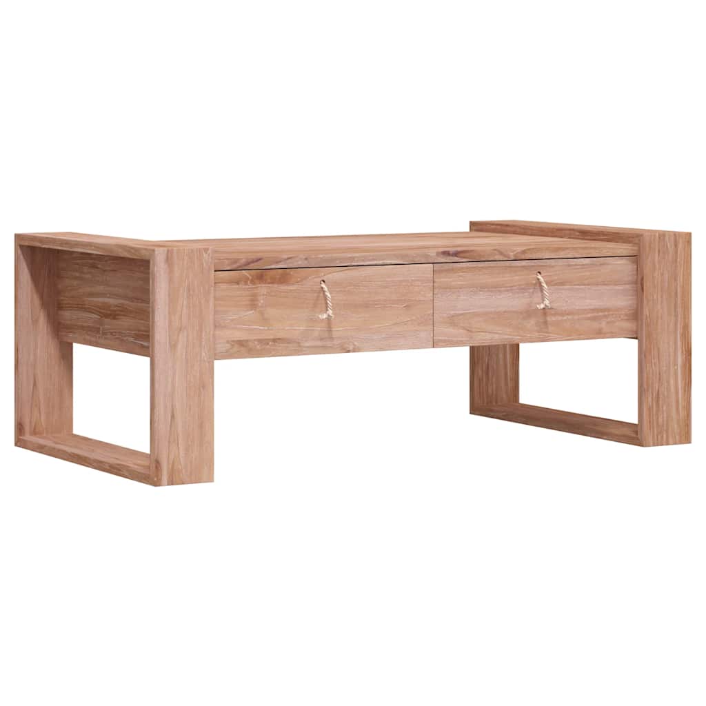 Table basse 110x60x40 cm Bois de teck massif - XIOS