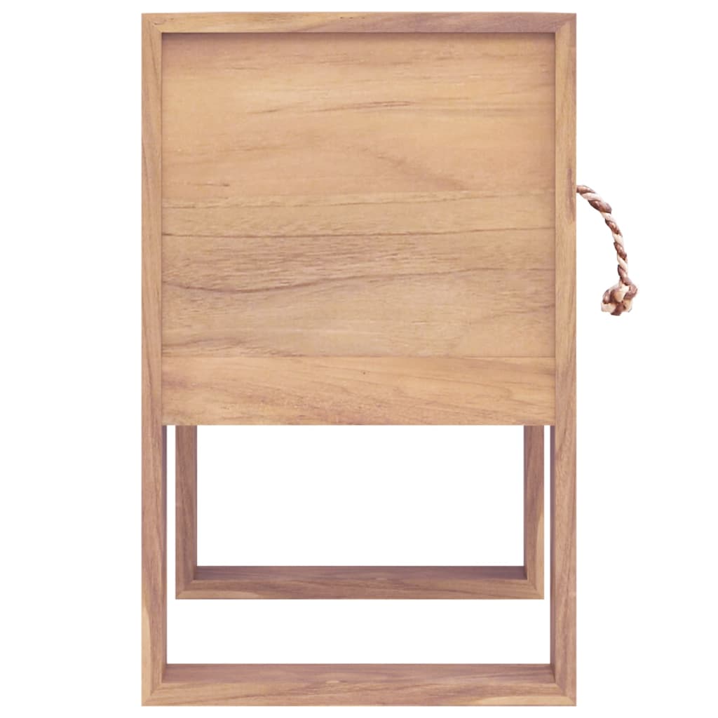 Table de chevet 40x30x50 cm bois de teck massif - XIOS