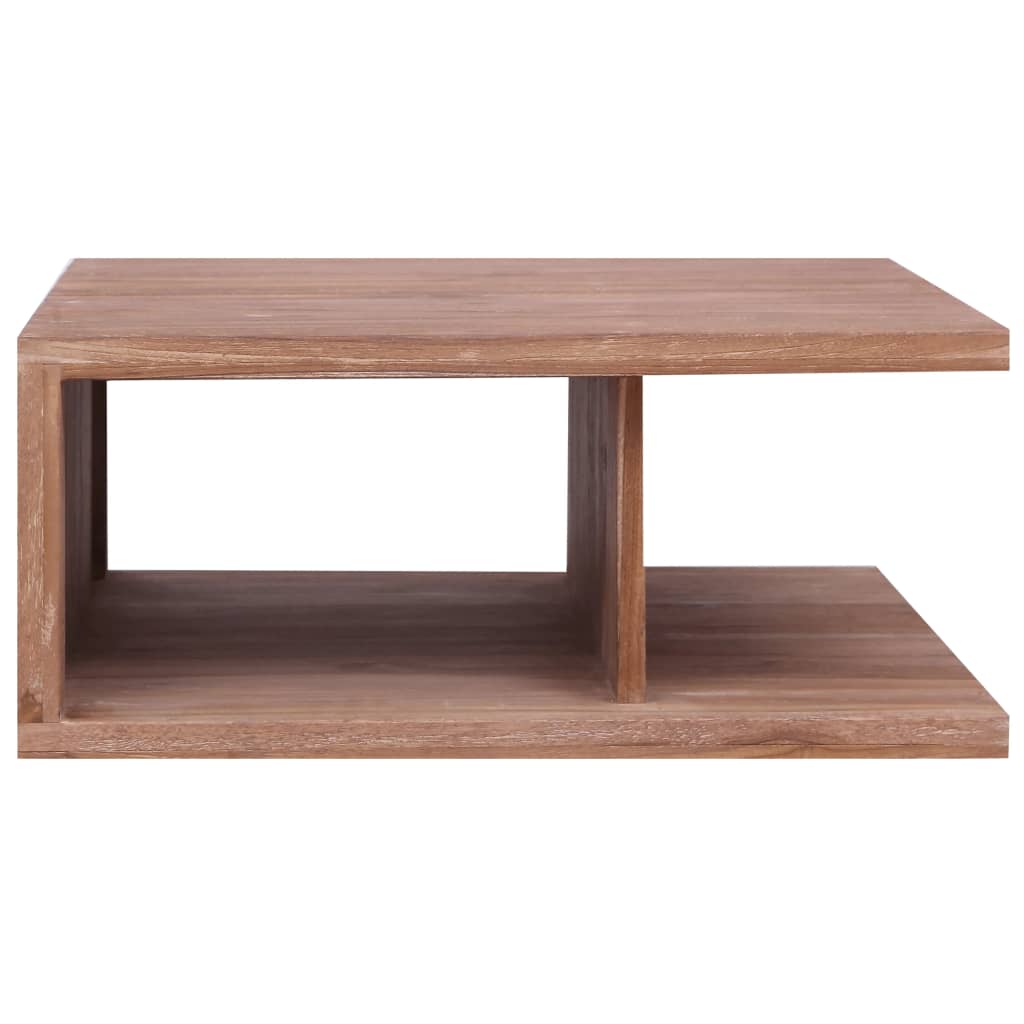 Table basse 70x70x30 cm Bois de teck massif - XIOS