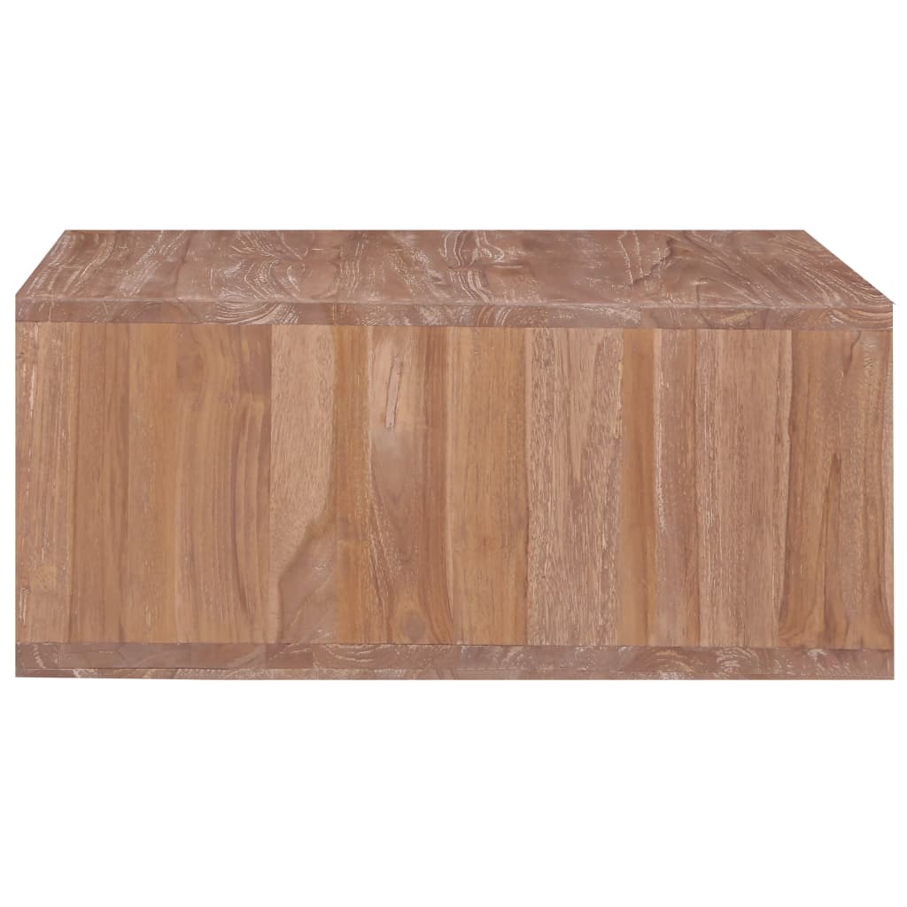 Table basse 70x70x30 cm Bois de teck massif - XIOS