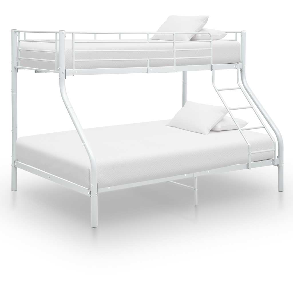 Cadre de lit superposé sans matelas Blanc 140x200 cm/90x200 cm - XIOS