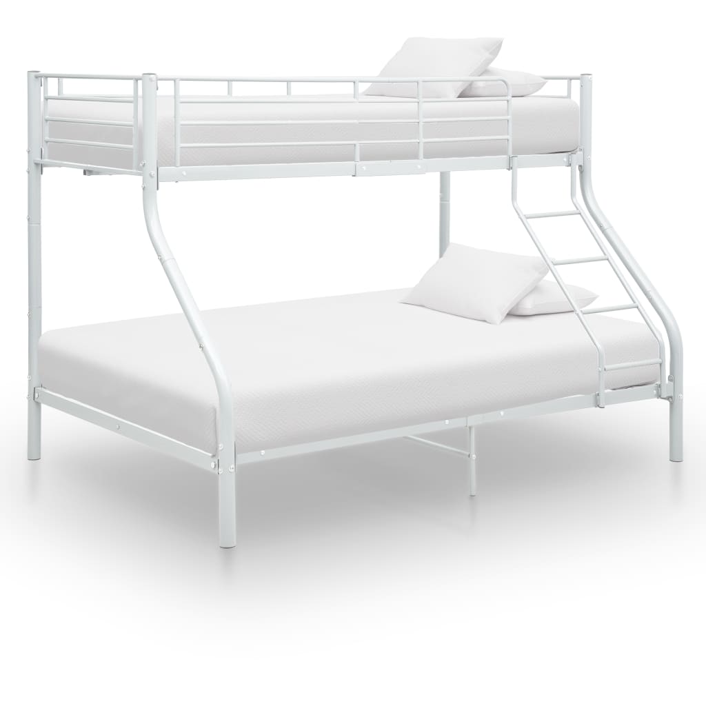 Cadre de lit superposé sans matelas Blanc 140x200 cm/90x200 cm - XIOS