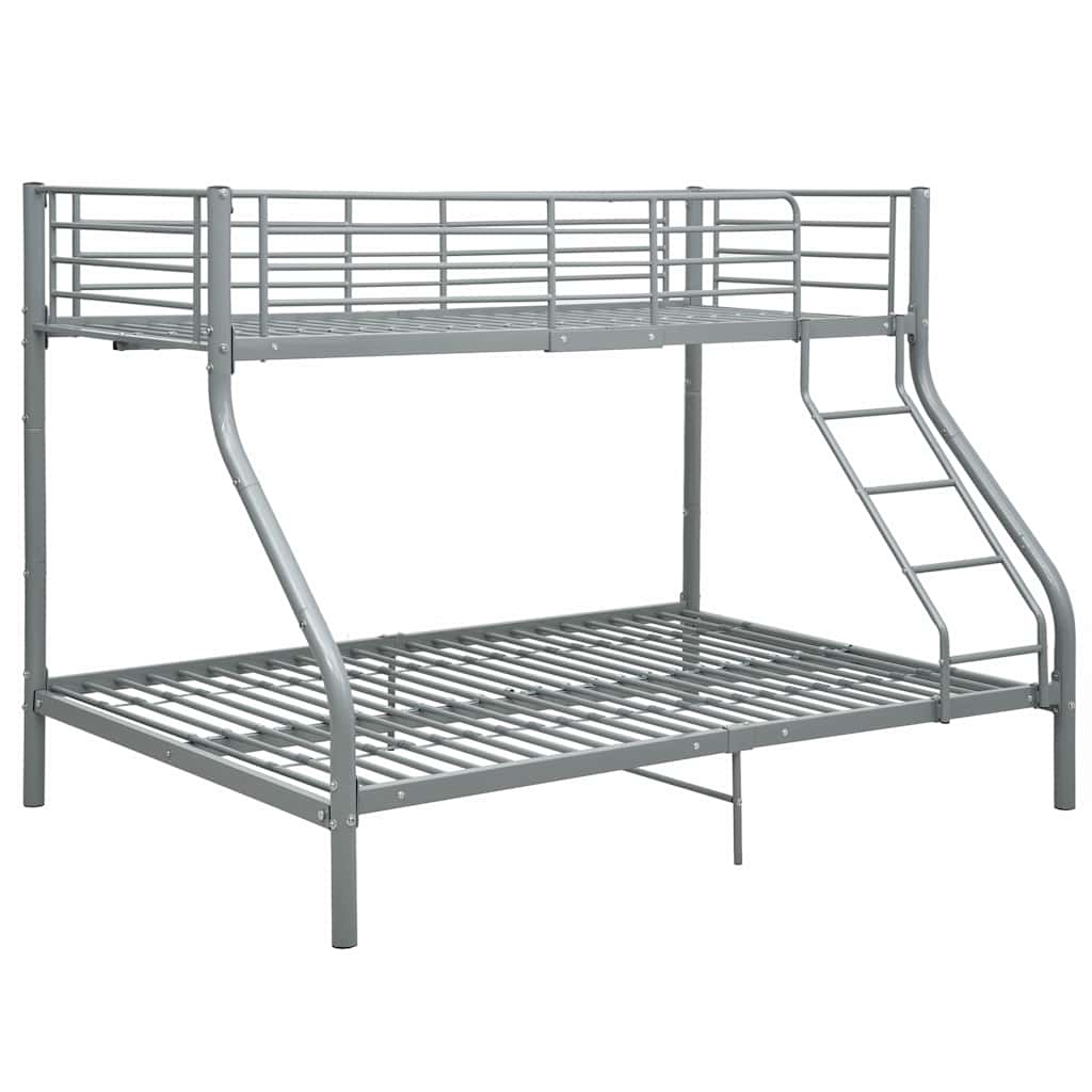 Cadre de lit superposé sans matelas gris 140x200 cm/90x200 cm - XIOS