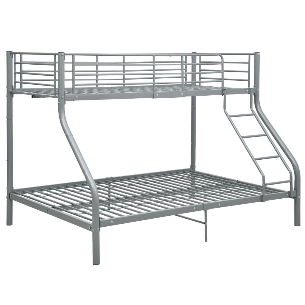 Cadre de lit superposé sans matelas gris 140x200 cm/90x200 cm - XIOS