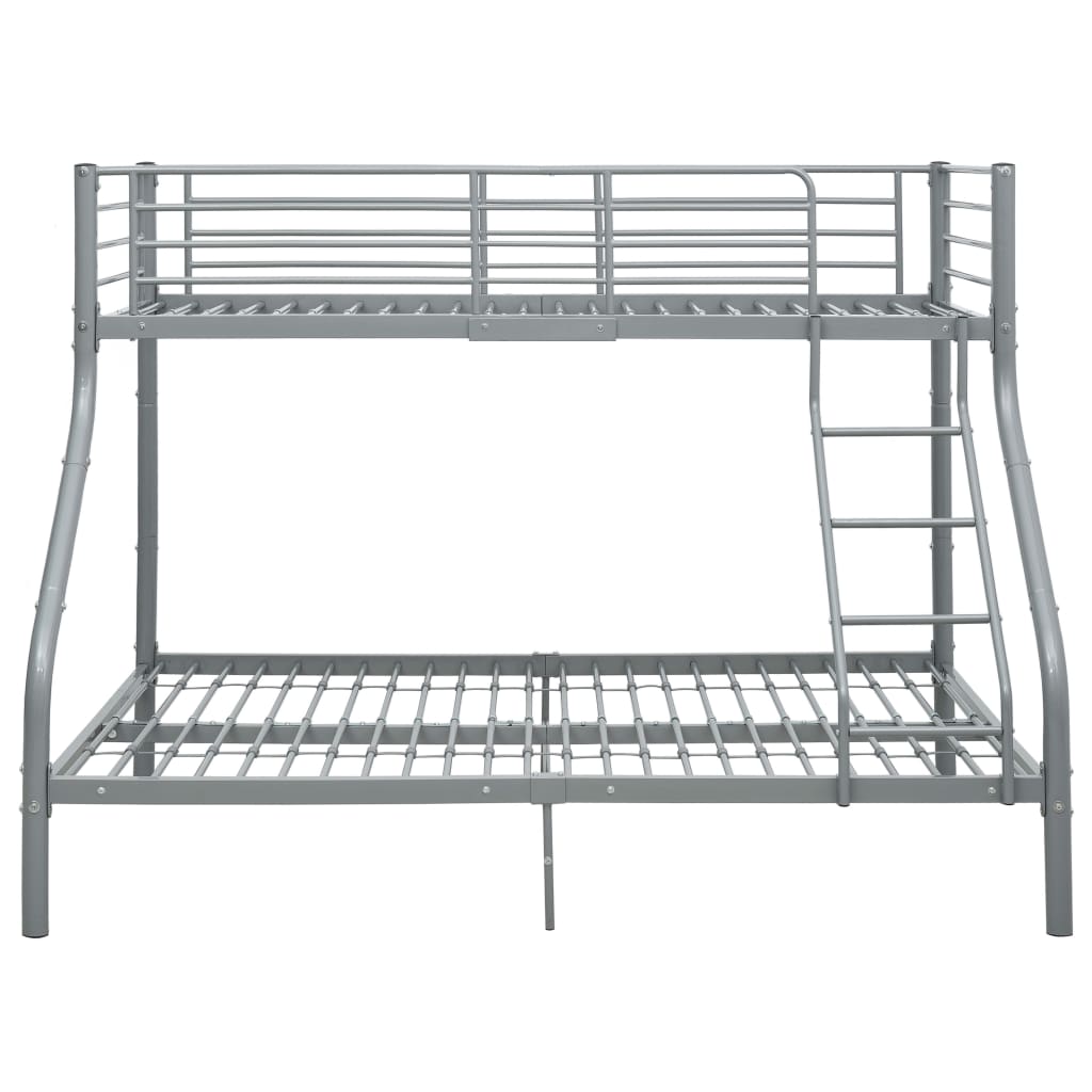 Cadre de lit superposé sans matelas gris 140x200 cm/90x200 cm - XIOS