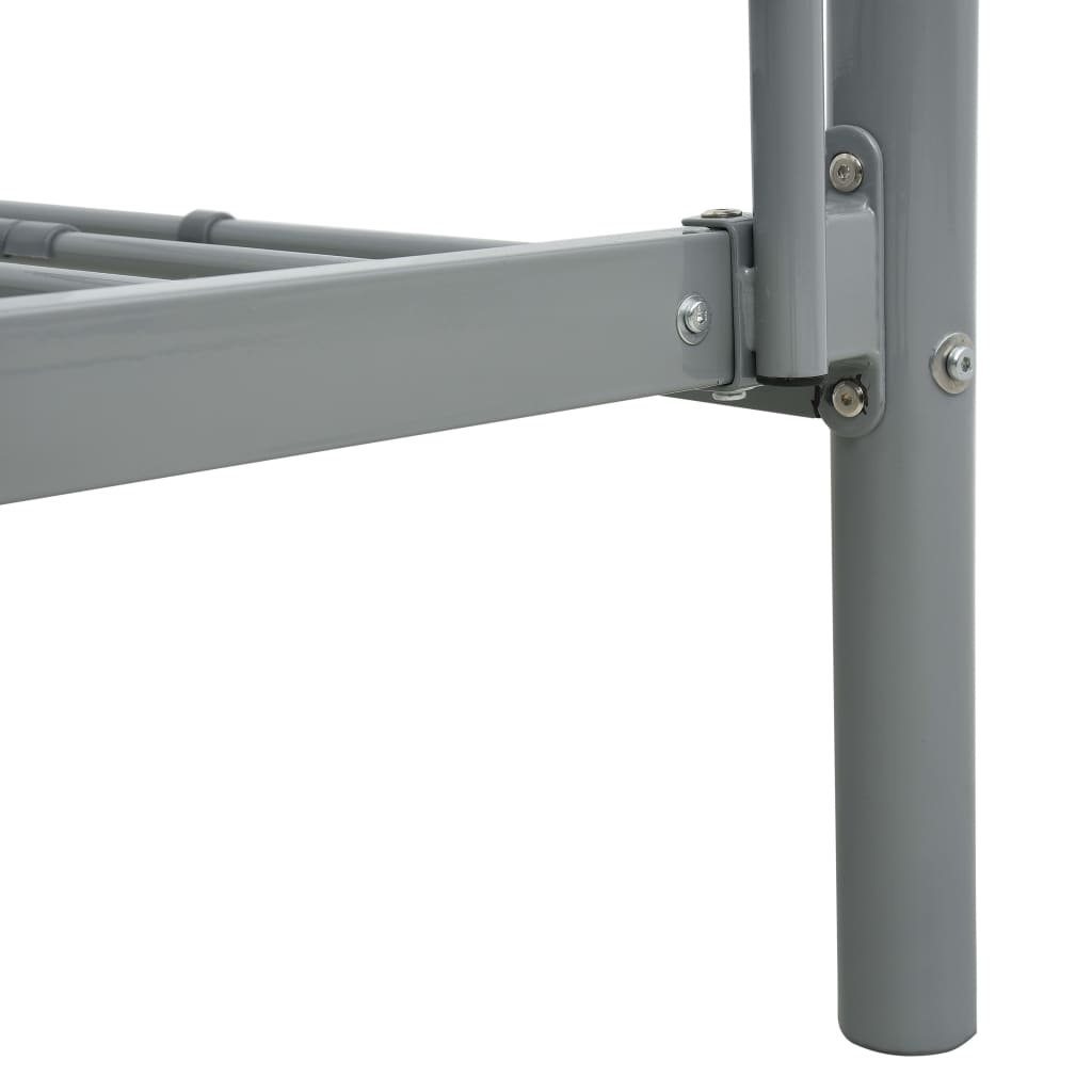 Cadre de lit superposé sans matelas gris 140x200 cm/90x200 cm - XIOS