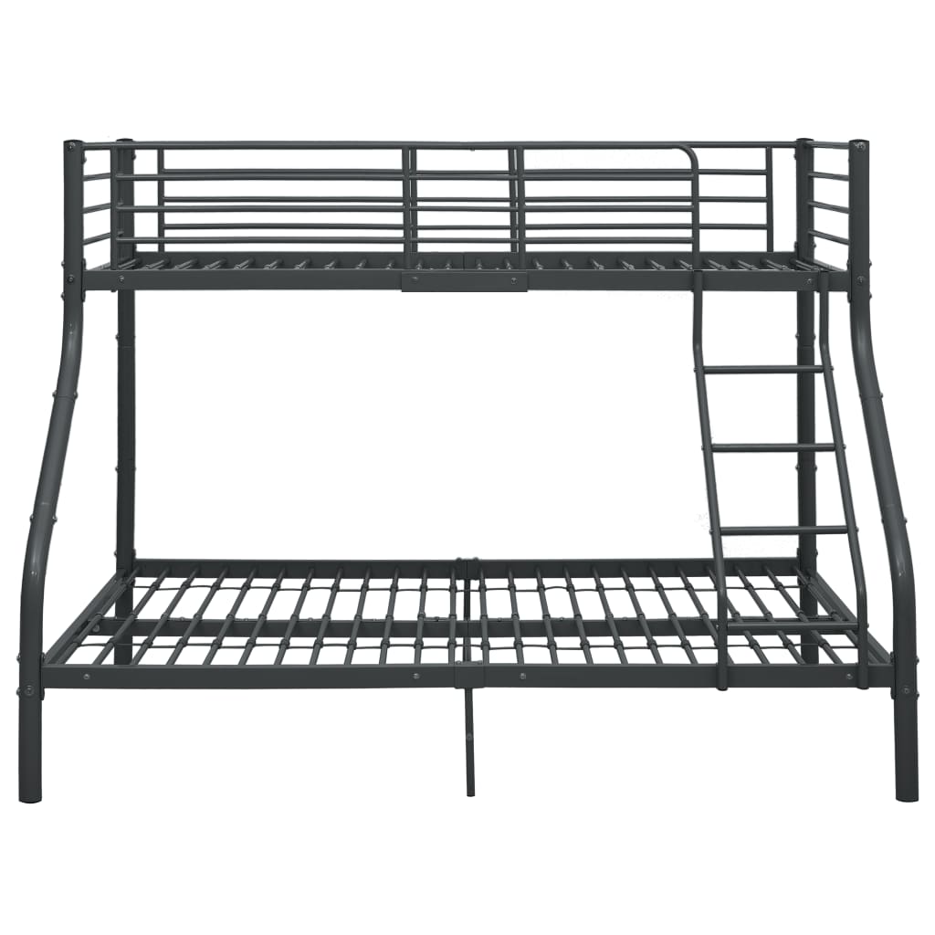 Cadre de lit superposé sans matelas noir 140x200 cm/90x200 cm - XIOS
