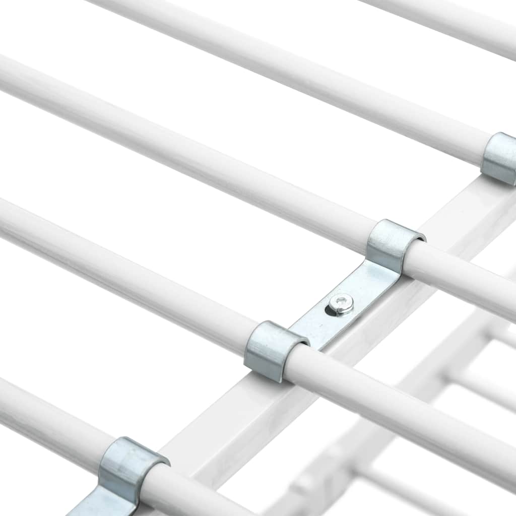 Lit superposé sans matelas blanc métal 90x200 cm - XIOS