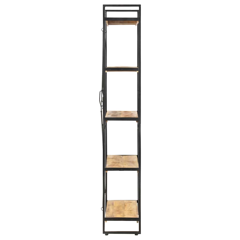 Bibliothèque à 5 niveaux 140x30x180 cm Bois de manguier solide - XIOS