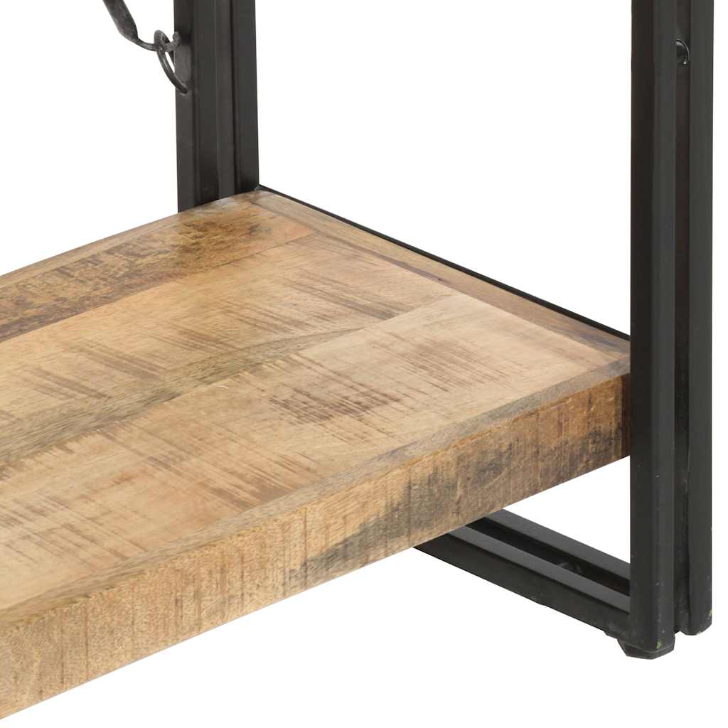 Bibliothèque à 5 niveaux 140x30x180 cm Bois de manguier solide