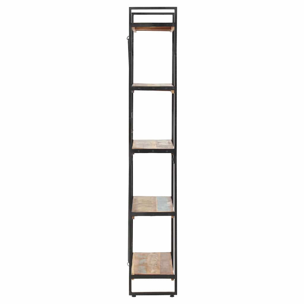 Bibliothèque 5 niveaux 140x30x180cm Bois solide de récupération - XIOS