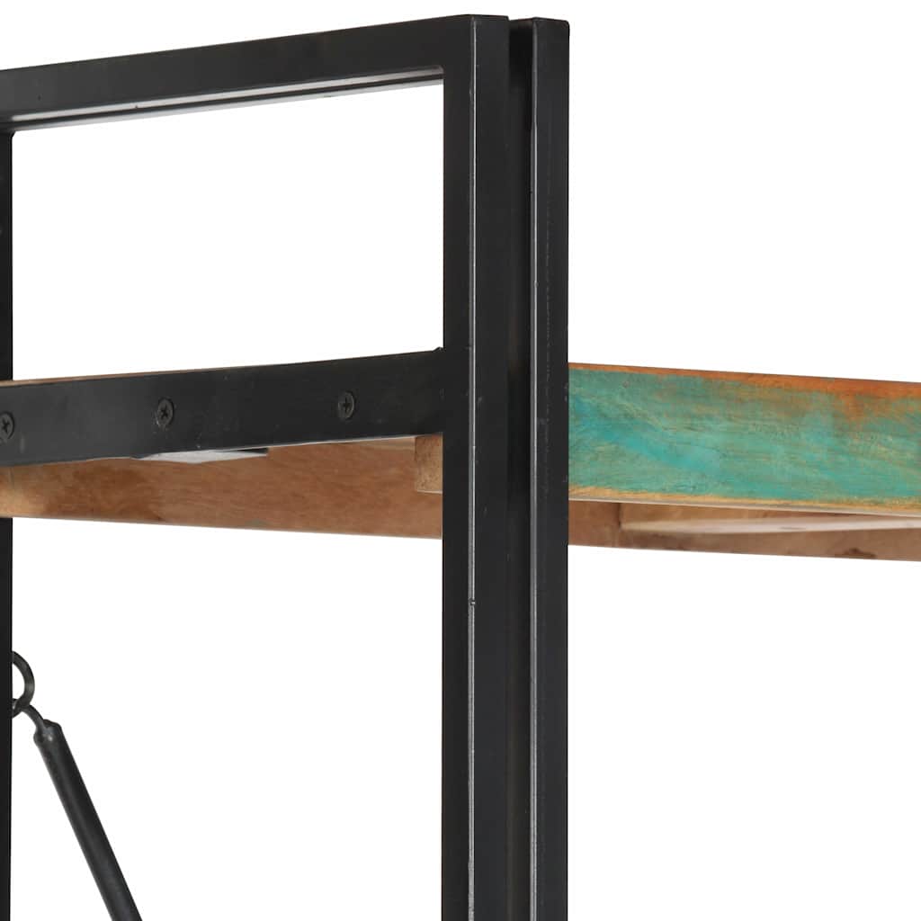 Bibliothèque 5 niveaux 140x30x180cm Bois solide de récupération - XIOS