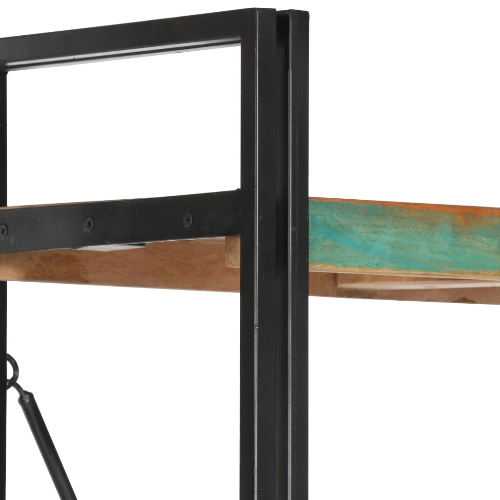 Bibliothèque 5 niveaux 60x30x180 cm Bois solide de récupération - XIOS