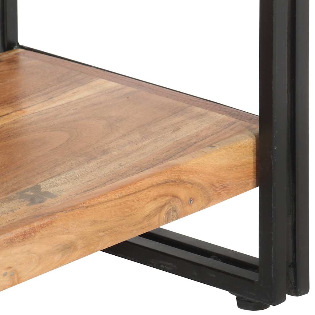 Bibliothèque à 5 niveaux 140x30x180 cm Bois d'acacia solide - XIOS