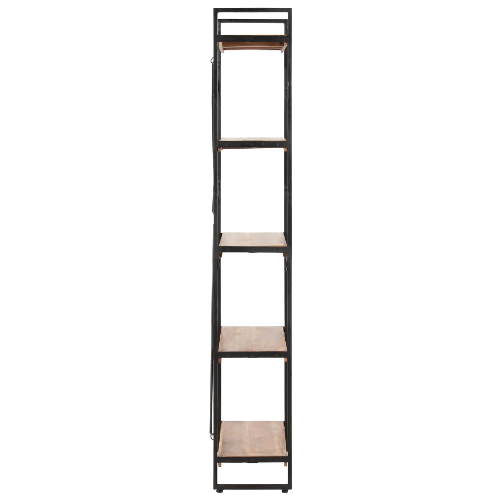 Bibliothèque 5 niveaux 90x30x180 cm Bois solide de d'acacia - XIOS