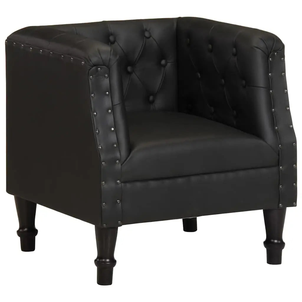 Fauteuil Noir Cuir véritable - XIOS