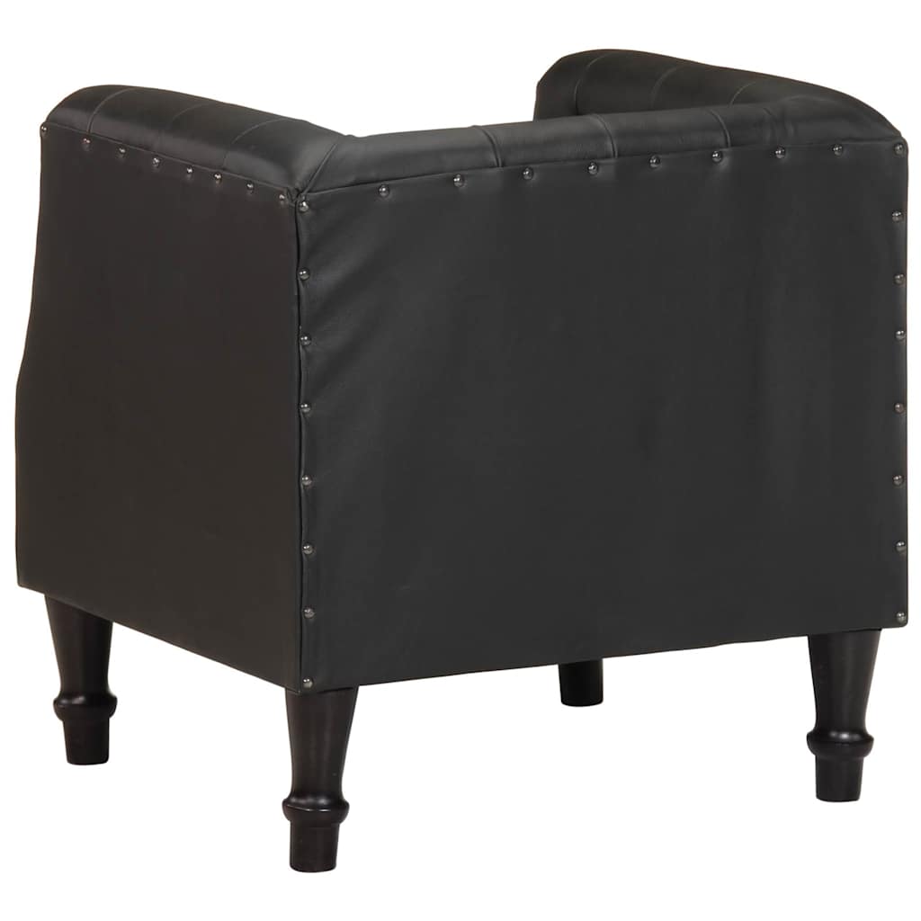 Fauteuil Noir Cuir véritable