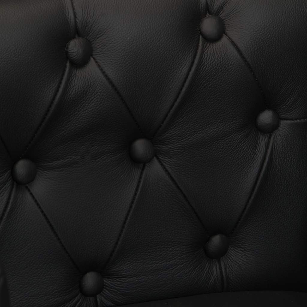 Fauteuil Noir Cuir véritable