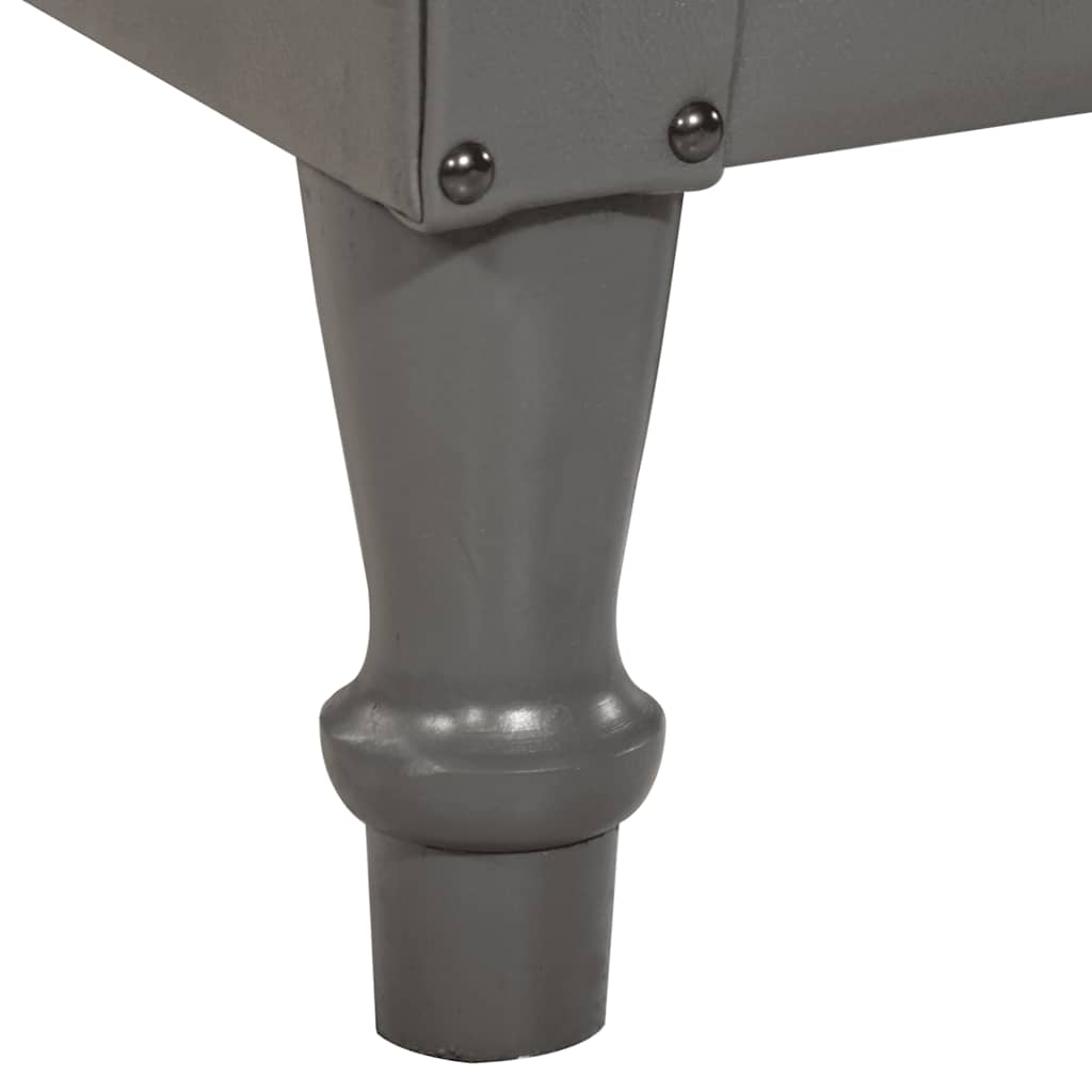 Chaise cabriolet gris cuir véritable - XIOS